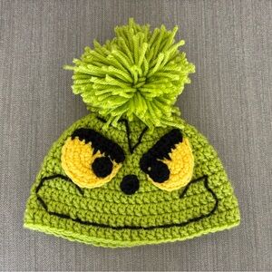 Handmade Grinch cap - toddler sized